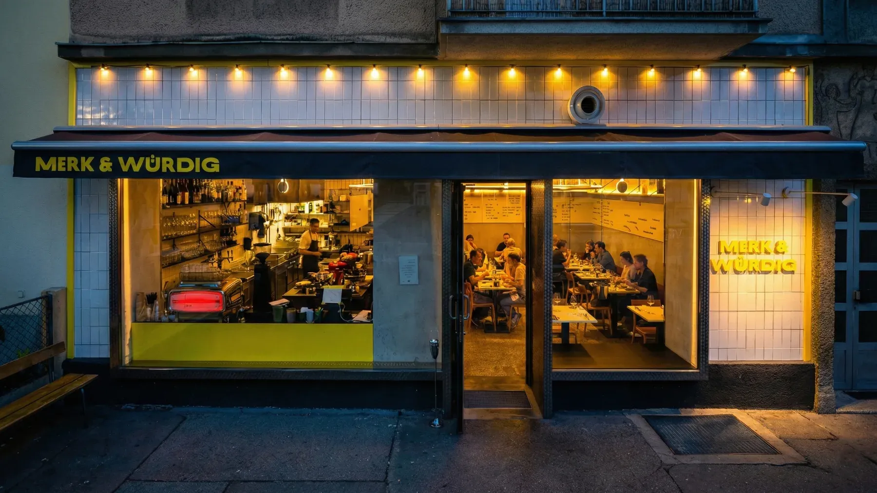merk&würdig Fassade Ausstellungsstraße 53 1020 Wien